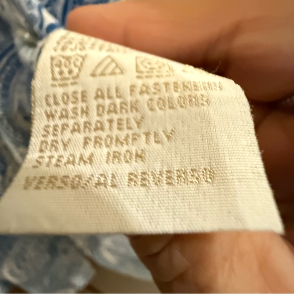 Tommy Hilfiger Blue Paisley Men's Shirt - Picture 7 of 7